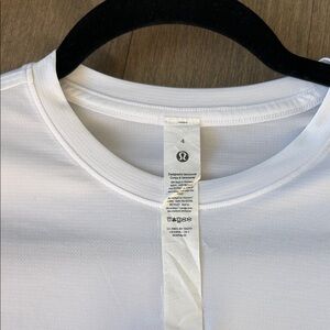 Lululemon Athletica White Crop Top